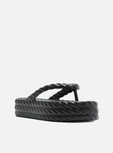 SANDÁLIA PRETA FLATFORM MARROCOS MID  Z 19083 0001 0002 BRIZZA - Vintedoisk